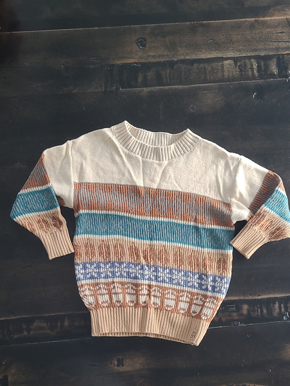 Size 3, Souris Mini Kids Fair Isle Sweater